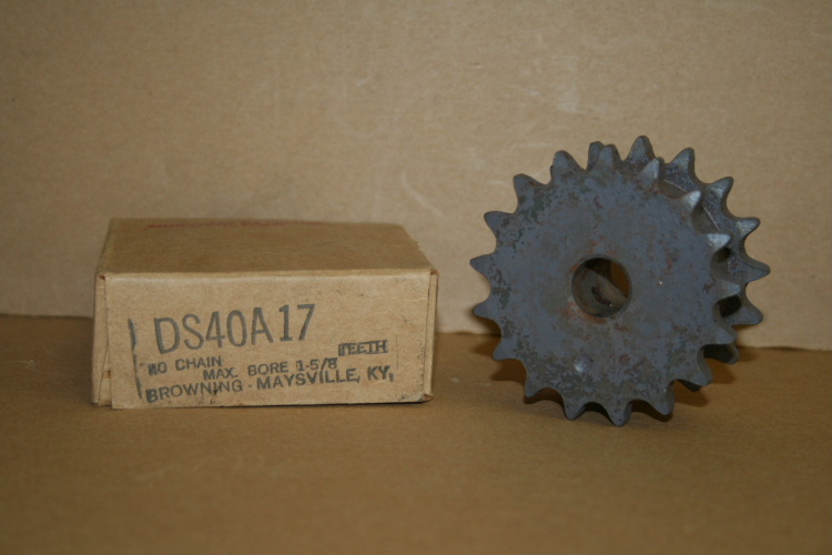 Browning Sprocket, DS40A17 double row #40 hardened teeth