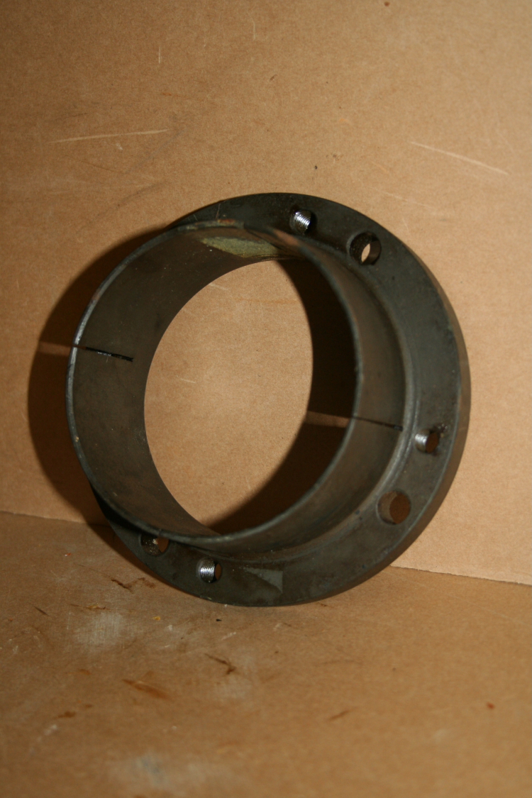 Split collar adapter ring 3.9 in bore for PTEM 12 Philadelphia Mixers Unused