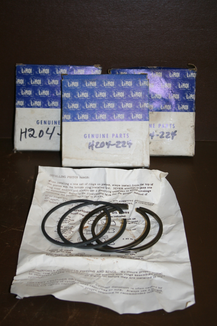 Piston ring sets H204-224 LeRoi Dresser Lot of 3 sets