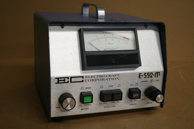 Servo Motor Controller, Motomatic Speed Motor Control, E-552-M