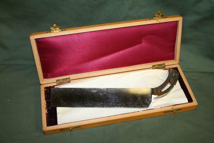 Surgeons knife blade, 200mm, Wilhelm Walb, marked B