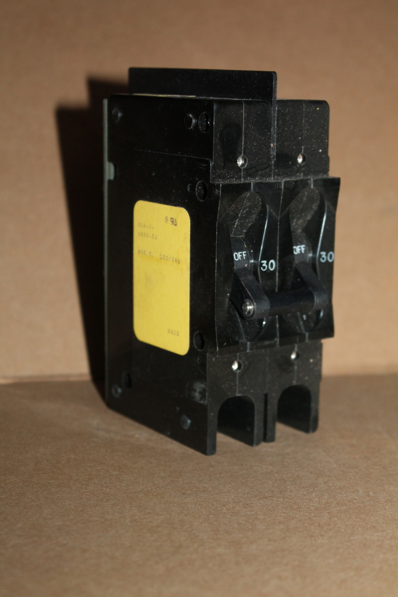 Circuit Breaker, AirPax, Magnetic, 2 pole, 120/240V, 30A, 229-2-6630-30, Unused