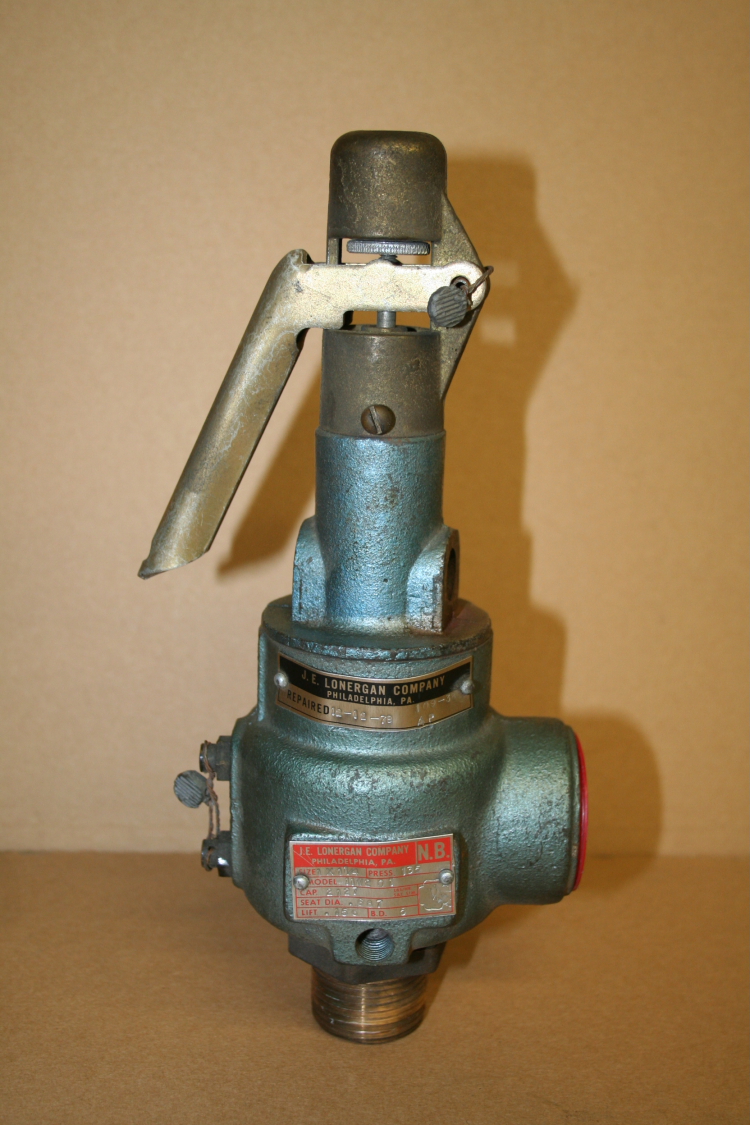 Pressure relief valve Lonergan 11W201 135 PSI 1 x 1 1/4