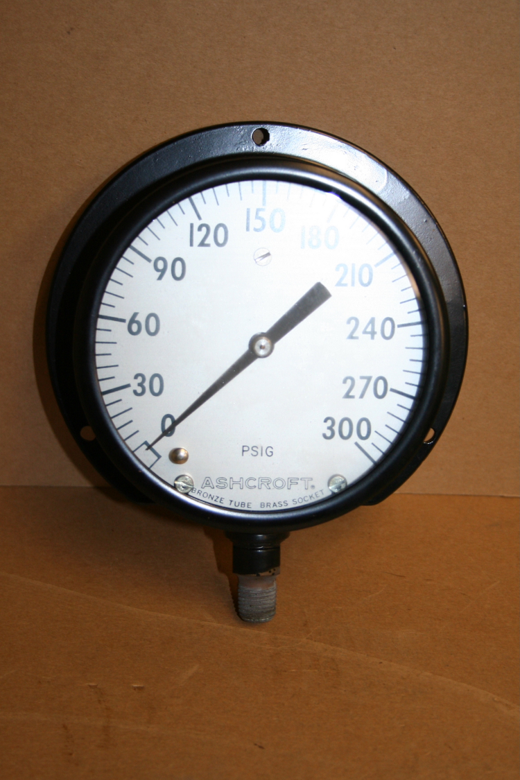 Pressure gauge 4 1/2 inch 300 PSI Ashcroft Unused