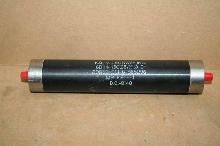Bandpass filter 50ohm 200W 6B114-150.35/X1.3-0 K&L Microwave Unused
