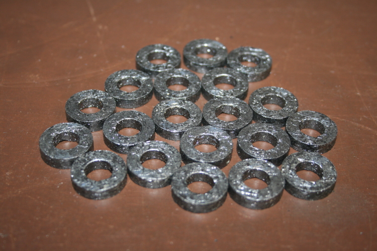 Packing ring Valve Aluminum/Graphite 3/8x3/4x3/16 D-100HG Durametallic Lot of 20