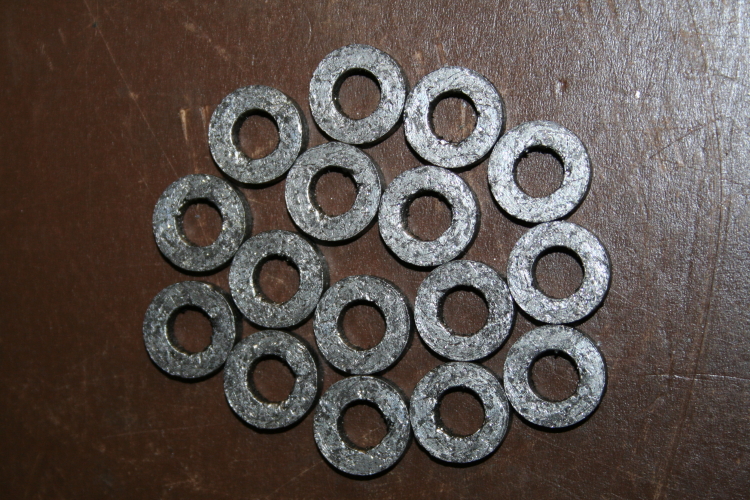 Packing ring Valve Aluminum/Graphite 3/8x3/4x3/16 D-100HG Durametallic Lot of 16
