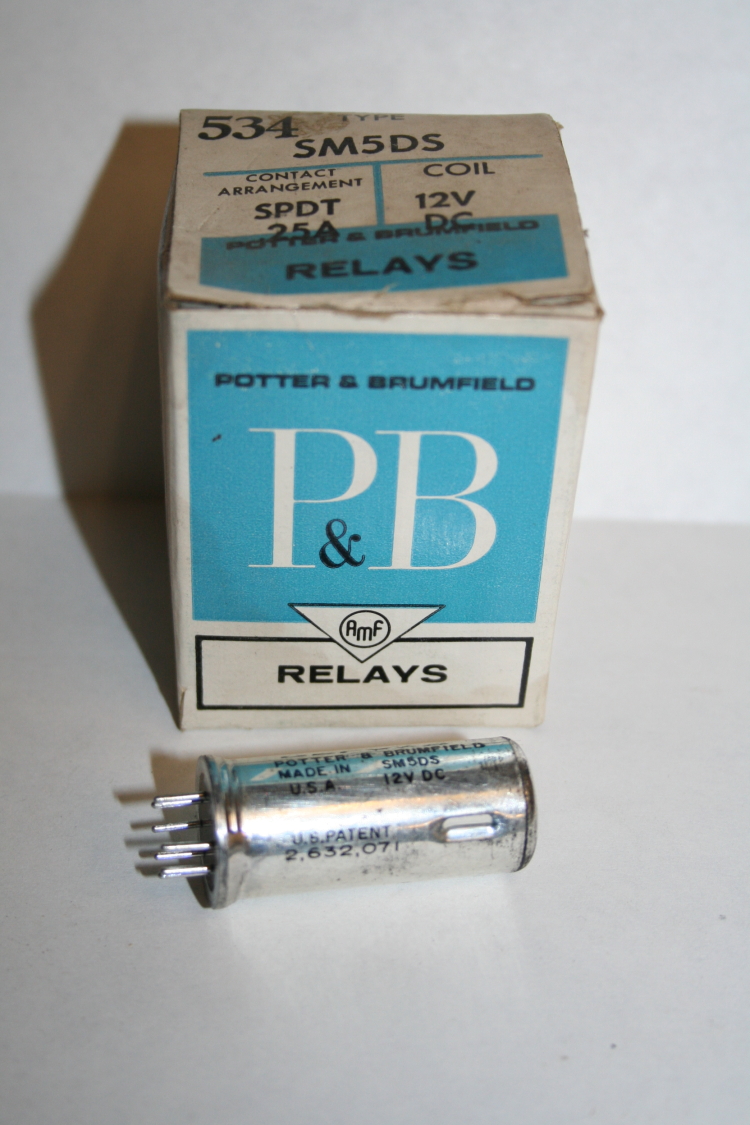 Relay SM5DS-12 12VDC 0.25A 7pin Potter Brumfield Unused