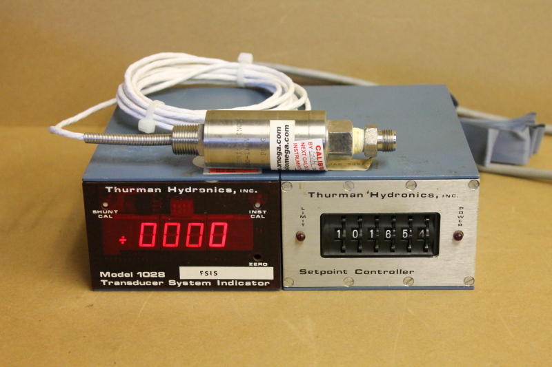 1000psi transducer, display, setpoint controller, 1028 Thurman Hydronics