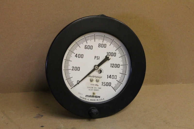 Pressure gauge, 0-1500psi, 4 1/4