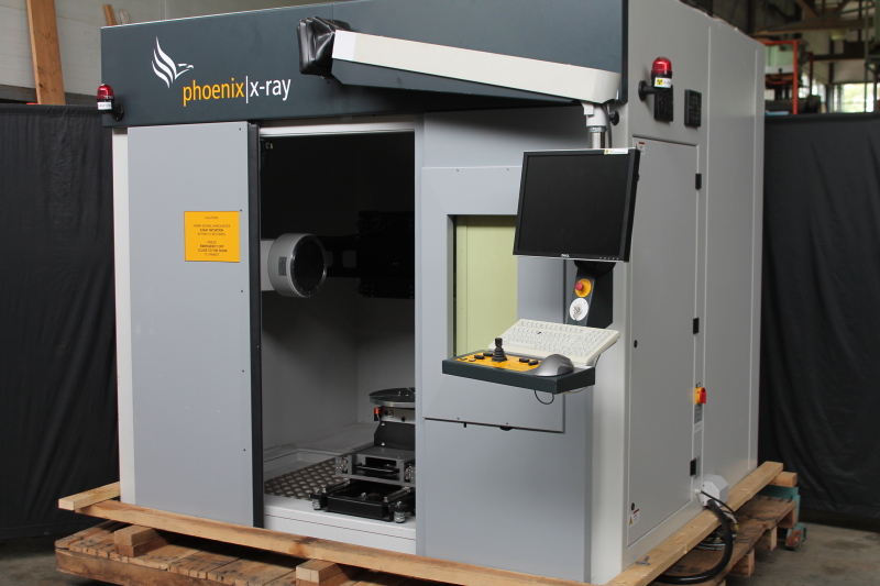 X-ray Inspection system cabinet, X/Argos 160D Phoenix, fluroscopy, NDT