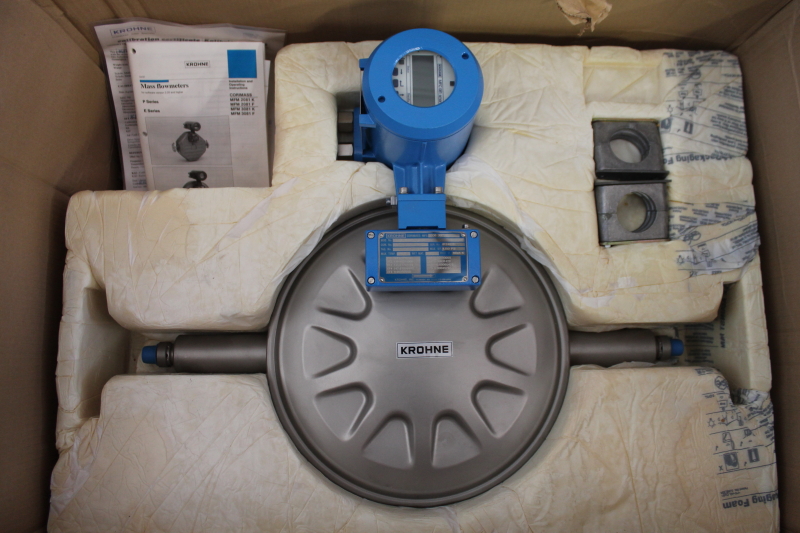 Mass flowmeter, Corimass 3000, MFC 081, For water, Nom range 66lb/min Krohne