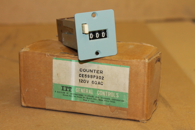 Counter, 3 digit, 1000 CPM, 120V, CE59BP302, ITT General Controls