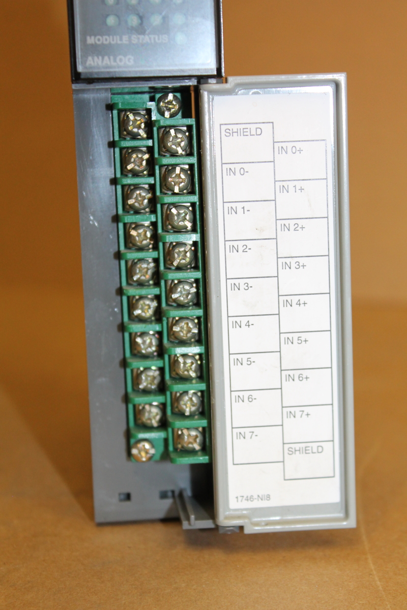 Ni8 Analog input module, 7 channel, Current or voltage, 1746-NI8, Allen Bradley