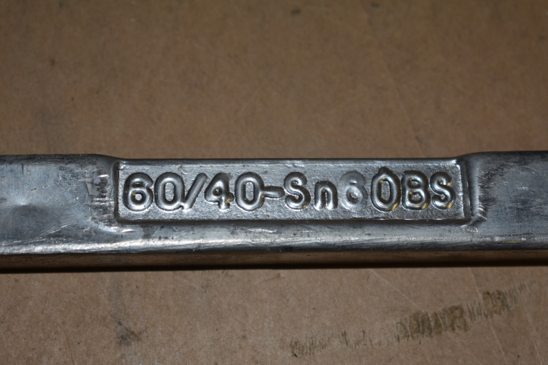 Solder bars, 60/40 SN60BS, Vaculoy, Alpha, Lot of 3