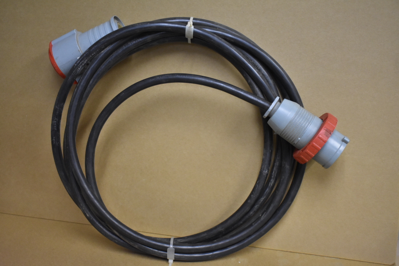 Power cable, Pin and sleeve, 5W 4P 30A 3PH, PS530, 21ft, M to F, Pass & Seymore