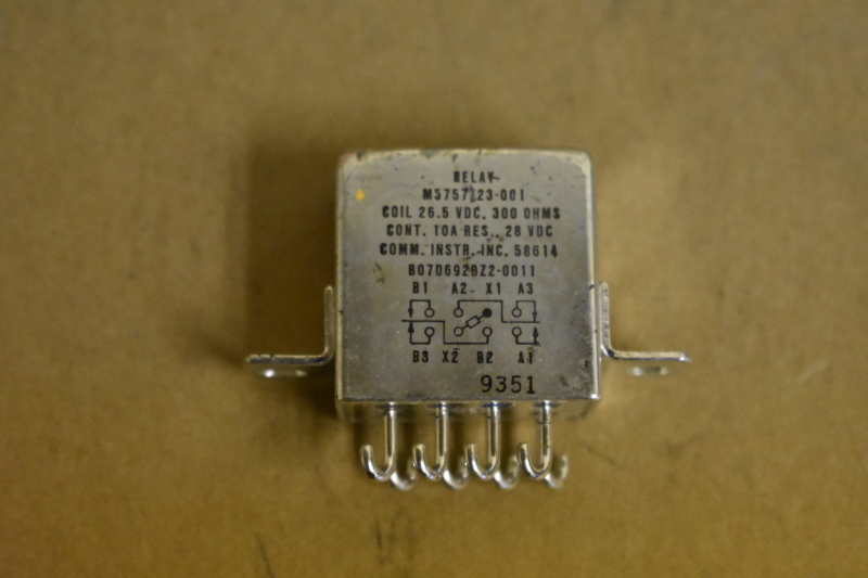 Relay, DPDT, 26.5VDV coil, 300ohm, 10A, B07D692BZ2-0011, CII