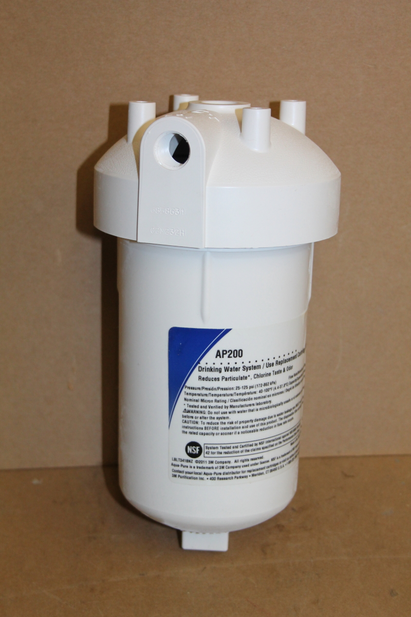 Water filter system, 3/8", 1.75GPM, 125PSI, 5 micron, Aqua Pure AP200, 3M