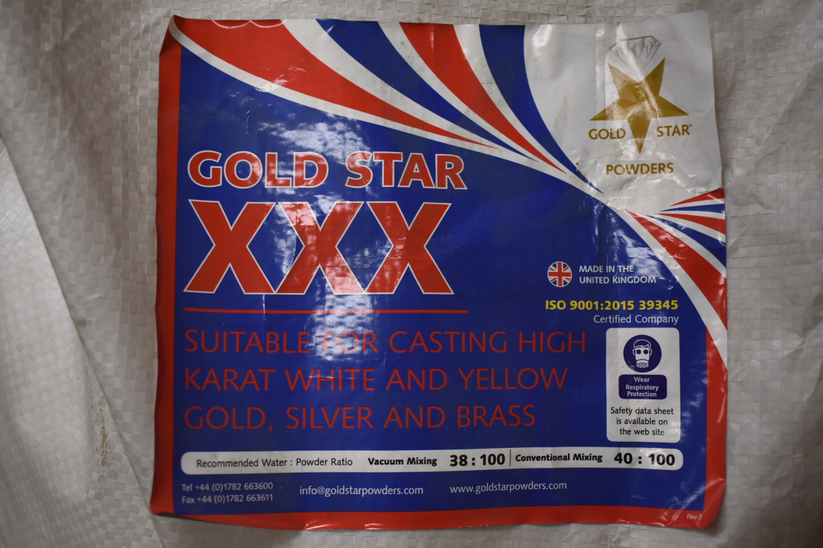 Gold star XXX investment casting powder 50 lb bag