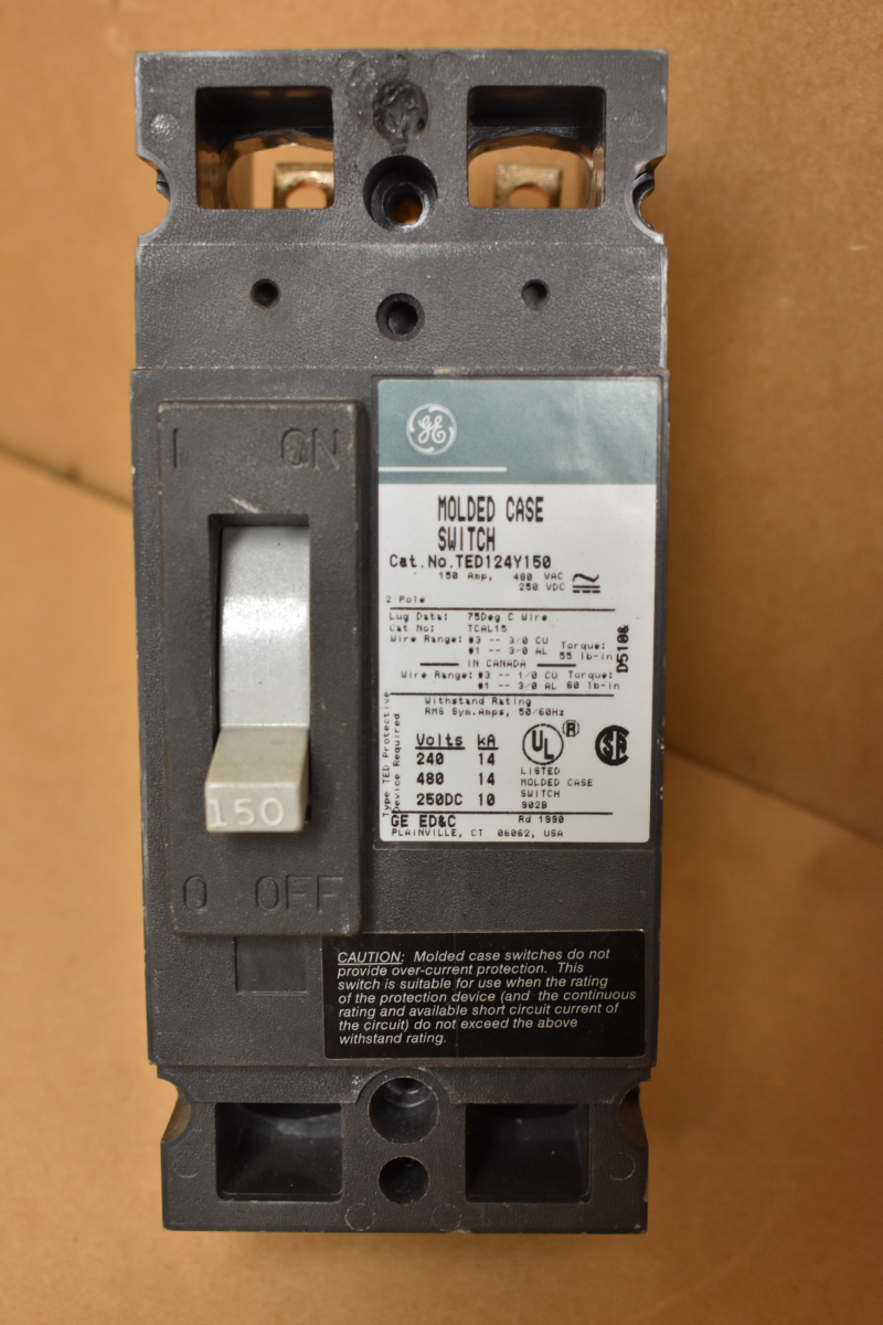 GE  TED124YT150  150 Amp Molded Case Switch