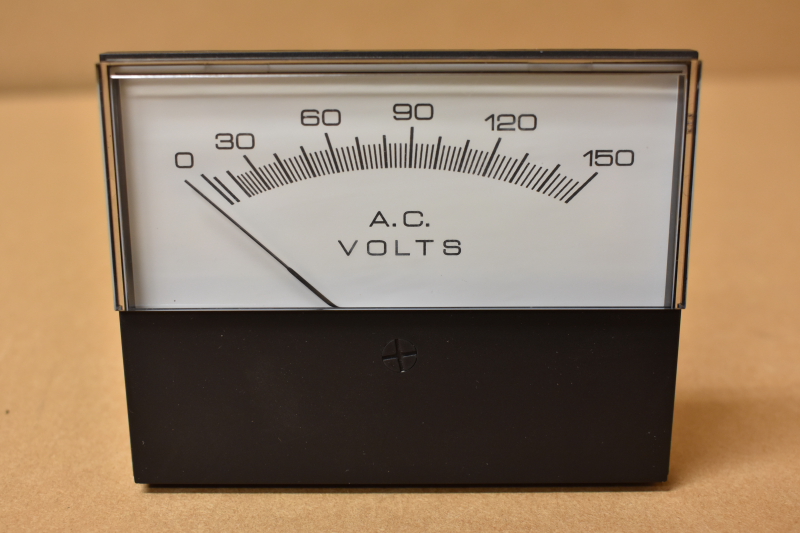 Weschler Instruments  260344PZPZ1JBB  0-150 A.C. Volts Panel Meter