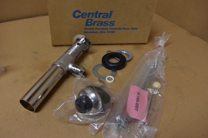 Pop-Up Drain, Central Brass 1105 w/guide & pull rods.
