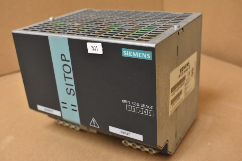 Siemens 24 volt @ 20 Amps  power supply , 6EP1436-3BA00