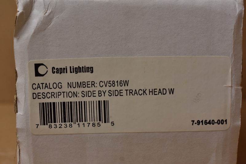 Capri Lighting, side by side track head w , CV5816W