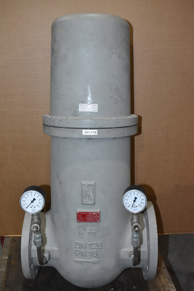 Gas Filter,  Zellengasfilter , CE-0085-BM-0288 type VZF, DN 125, PN 16