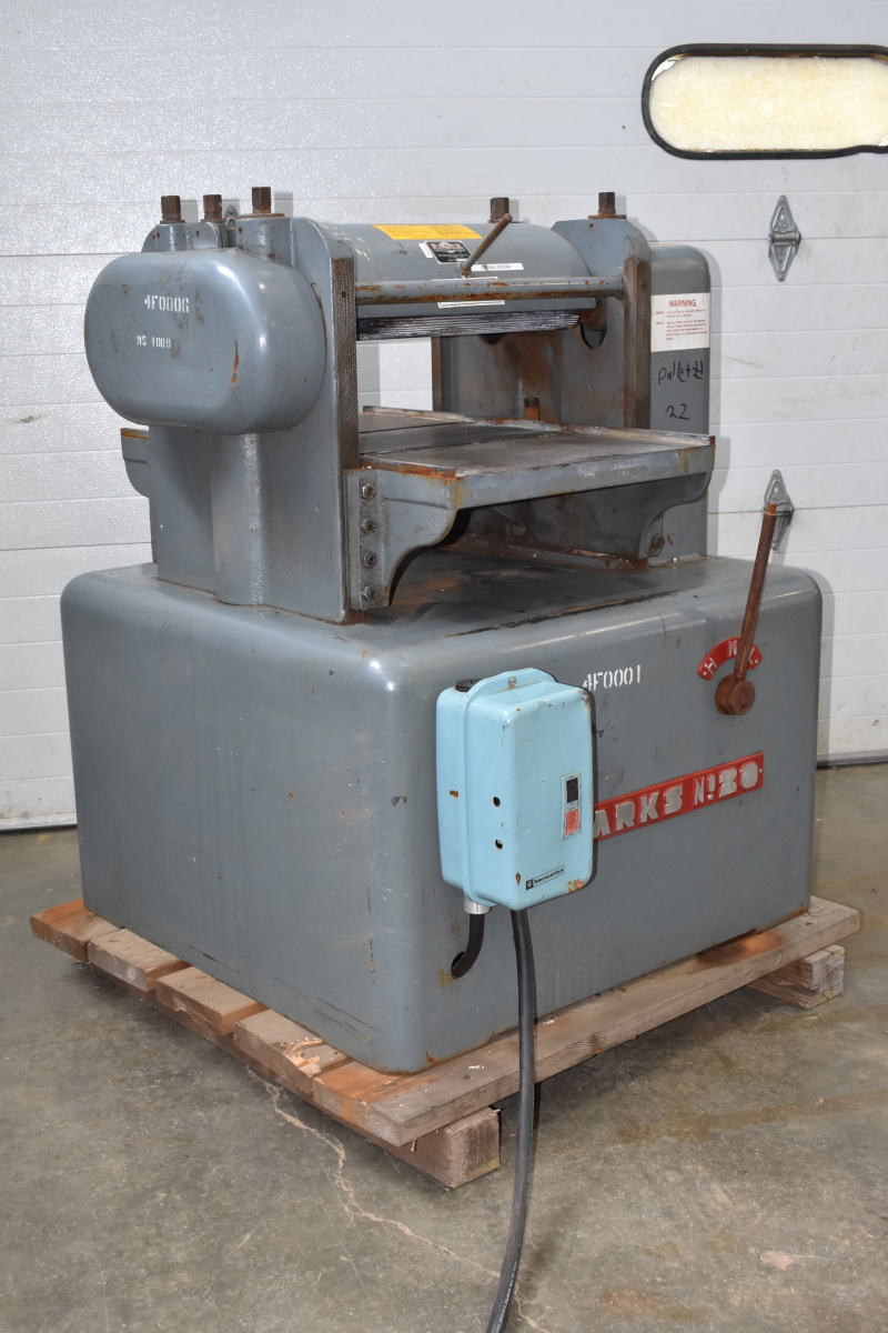 Parks No. 20 Woodworking Machines planer SINGLE PHASE