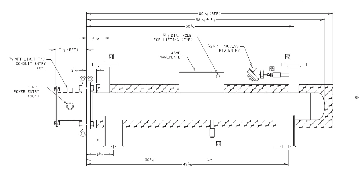 Watlow immersion flange heater 6