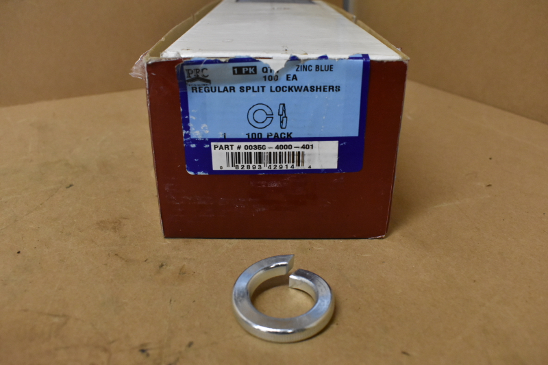 PFC,  Zinc Plated Split Lock Washer Washers , Qty 100 ,  1.02