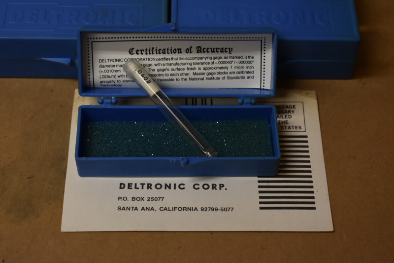 Deltronic, pin gauge, lot of 17 mixed