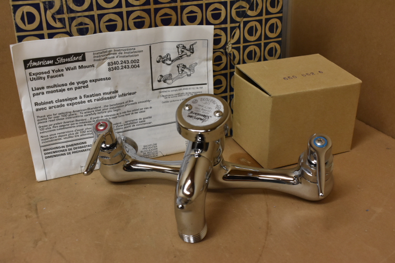 American Standard 8340.243.002 ,wall-mount service sink faucet ,1/2