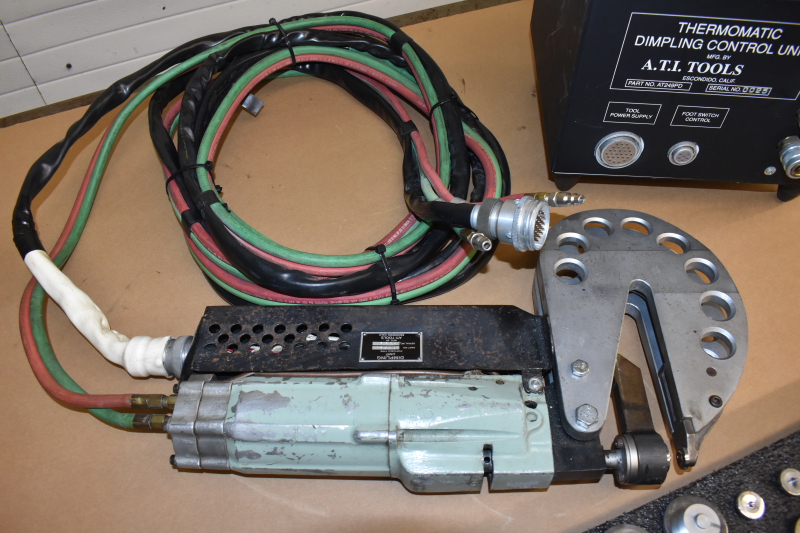 Aircraft hot Dimpling Machine for rivet countersinking dimpler ATI 247PD