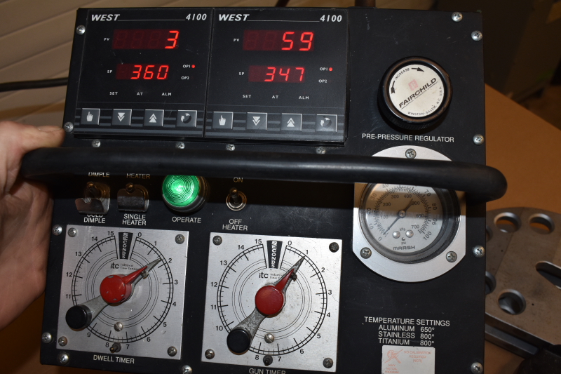 Aircraft hot Dimpling Machine for rivet countersinking dimpler ATI 247PD