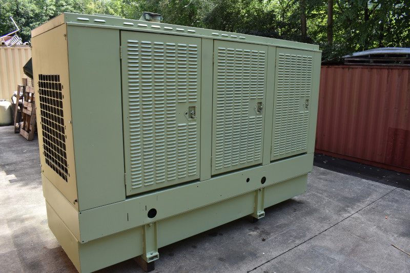 Onan Cummins Generator 80DGDA 80 kW 415 hrs  with base tank