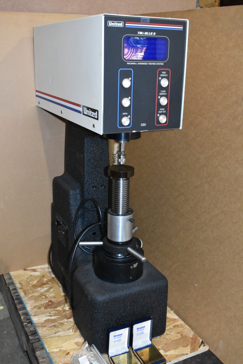 Rockwell Hardness Tester United Calibration Tru-Blu II 10 inch
