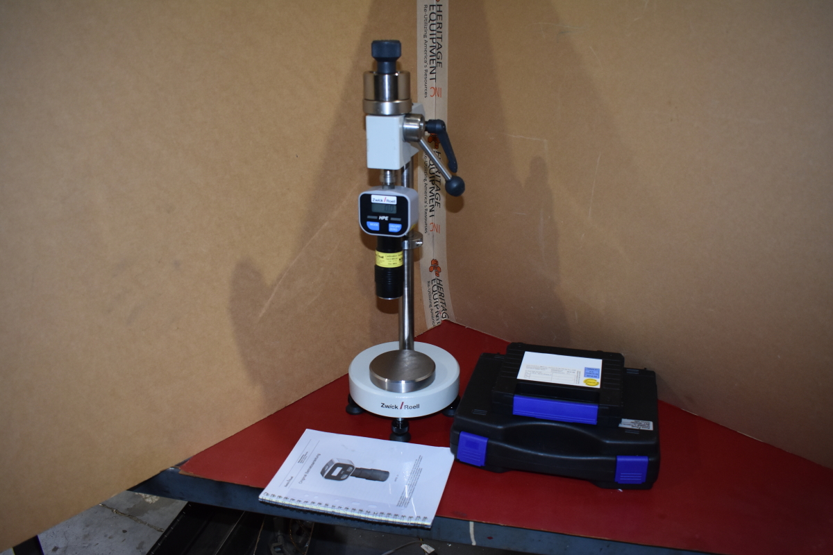 Zwick Roell portable durometer / Shore D hardness tester 3131 and stand