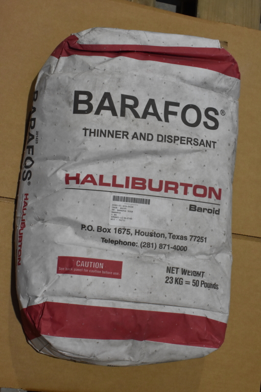 Halliburton Barafos thinner and dispersant 50 lb bag