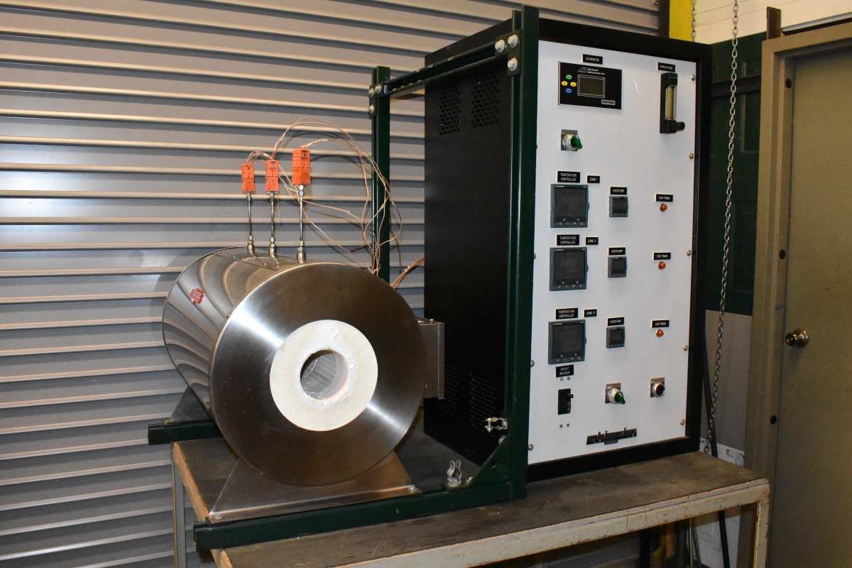 Tube furnace,  1200 deg C,  3 Zone