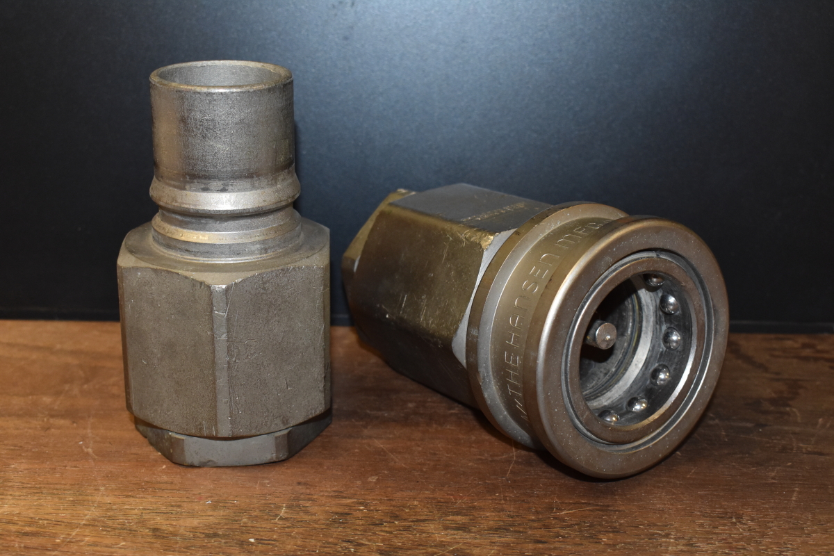 Hansen quick disconnect B12-HK socket and plug set brass